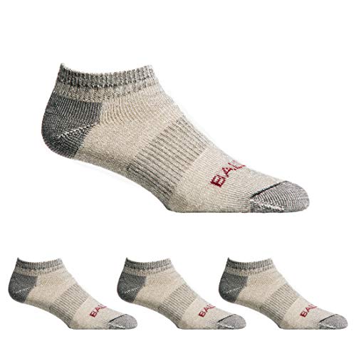 Ballston Lightweight 81% Merino Wool All Season Low Hiking Socks - 4 Pairs for Men and Women