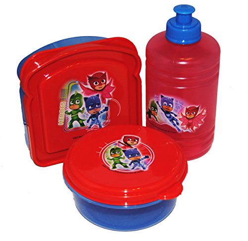 Book Cover PJ Masks Lunch Box Containers Set (3 piece)