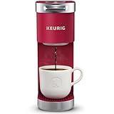 Keurig K-Mini Plus Maker Single Serve K-Cup Pod Coffee Brewer, Comes with 6 to 12 Oz. Brew Size, Storage, and Travel Mug Friendly, Cardinal Red