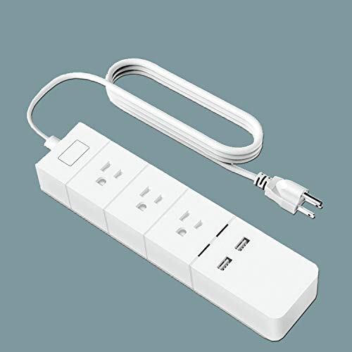IoTeck Meross Premium WiFi Smart Power Strip, 3 Outlets and 2 USB Ports, Remote Control from Anywhere, No Hub Needed, FCC and ETL Complied, Compatible with Alexa and Google Assistant