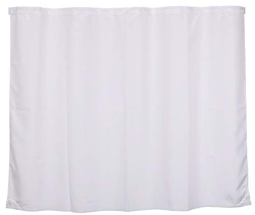 RiverDream Snap in Fabric Shower Curtain Liner Replacement - 70" W x 54" H, White, with Mangnets-Detachable Liner