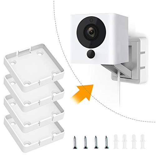 (Pack of 4) Wyze cam V2 Wall Mount Bracket, Wall and Ceiling Mount for Wyze Cam V2 C2 Indoor Outdoor 1080p HD Cameras, Full Install Kit (NOT Including Cameras)