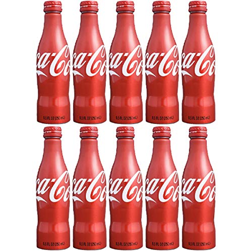 Coca-Cola, Coke Classic, 8.5oz Aluminum Bottle (Pack of 10, Total of 85 oz)