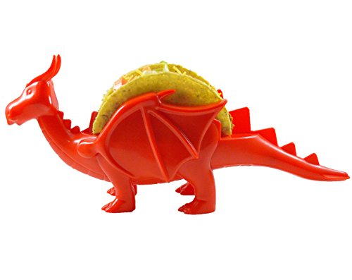 Book Cover Dragon Taco Holder Red or Green - The Perfect Gift for All Who Love Dragons