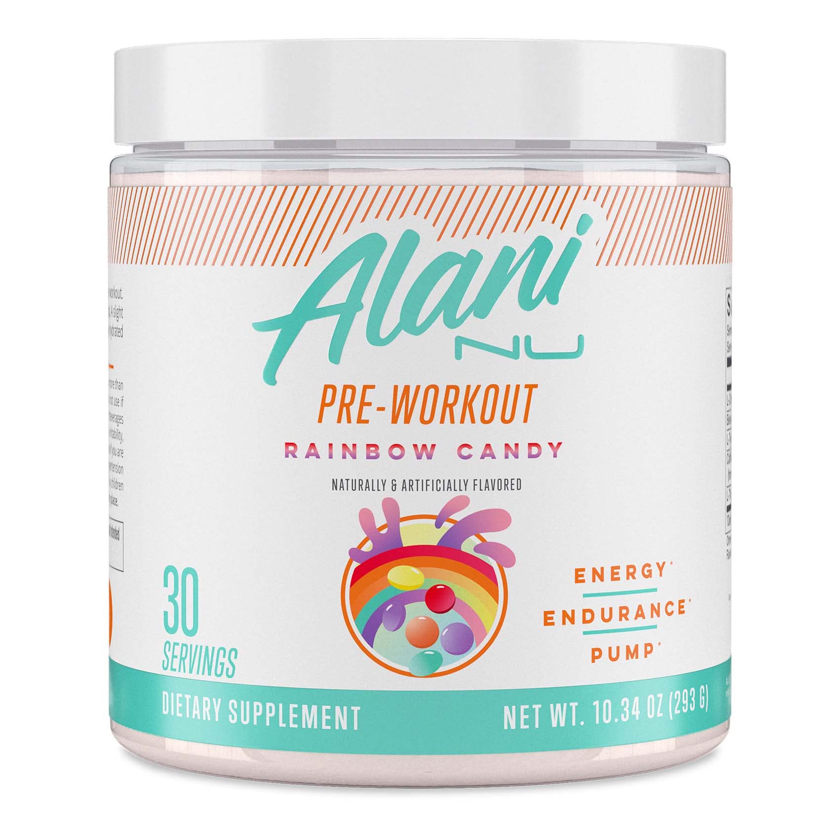 Book Cover Alani Nu Pre Workout Supplement Powder for Energy, Endurance & Pump | Sugar Free | 200mg Caffeine | Formulated with Amino Acids Like L-Theanine to Prevent Crashing | Rainbow Candy, 30 Servings