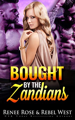 Book Cover Bought by the Zandians: A Reverse Harem Alien Warrior Romance (Zandian Brides Book 2)