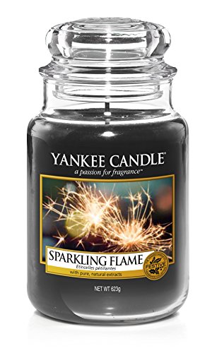 Rare Officiel Yankee Candle Sparkling Flamme Traditionnel Festive Classique Signature Jarre Grande 623 g – Secure Mail par Boîte
