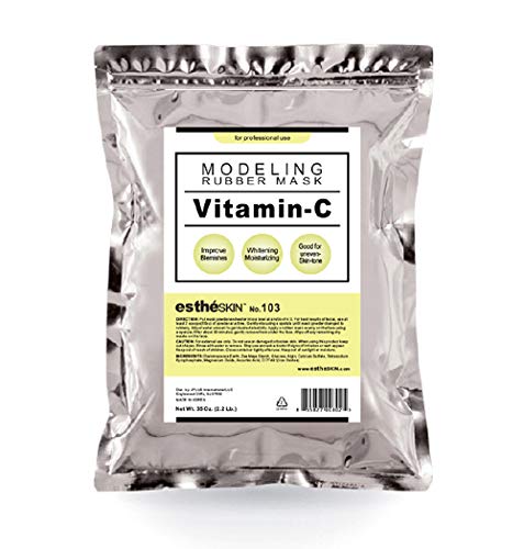 estheSKIN No.103 Vitamin-C Peel Off Type Modeling Rubber Mask Powder for Facial Skin Care Treatment, 35oz