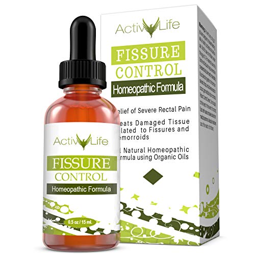 Anal Fissure and Hemorrhoid Control - Organic Formula for Rapid Relief of Swollen, Itching, or Bleeding Rectal Tissue