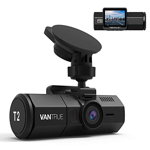 Vantrue T2 24 7 Recording Dash Cam Super Capacitor Car Camera 1920x1080P 2.0 Inch LCD 160 Degree OBD2 Dashboard Camera, Microwave Parking Mode, Night Vision, Sony Sensor, Support 256GB Max