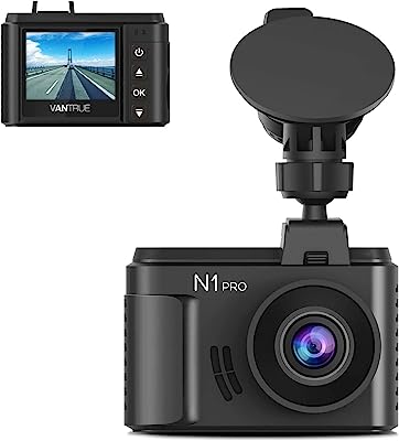 Vantrue N1 Pro Mini Dash Cam Full HD 1920x1080P Car Dash Camera 1.5 inch 160 Degree DashCam with Sony Night Vision Sensor, 24 Hours Parking Mode, Motion Sensor, Collision Detection, Support 256GB Max