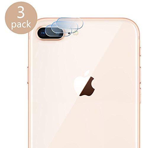 Book Cover Casetego Compatible iPhone 8 Plus/7 Plus Camera Lens Protector, [3 Pack]Thin Transparent Clear Camera Tempered Glass Protector for Apple iPhone 8 Plus/7 Plus(clear)