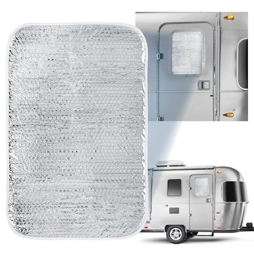 Dumble RV Door Window Shade RV Skylight Cover, 16â€ x 24â€ Inch RV Window Insulation RV Skylight Shade Reflective Shield
