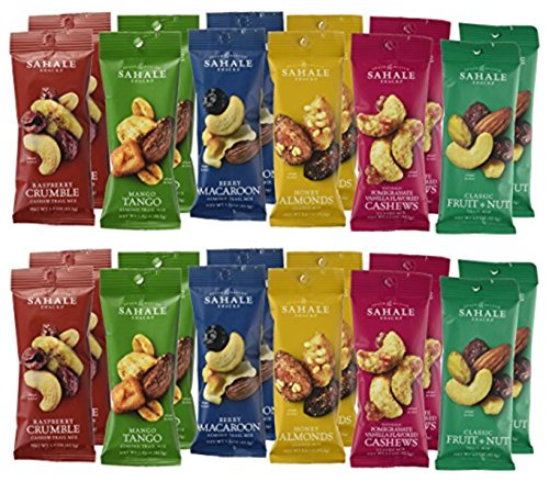 Book Cover Sahale Snacks All Natural Nut Blends Grab And Go Variety Pack (24 Pack)