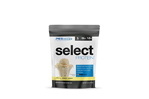 PEScience Select Low Carb Protein Powder, Gourmet Vanilla, 5 Serving, Keto Friendly and Gluten Free