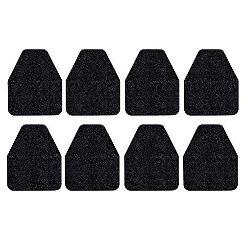 STAY CLEAN Urinal Mats - Case of 8 Deodorizing Urinal Floor mats - Black Disposable Floor Toilet Urinal mat for Industrial, Commercial & Restaurant restrooms & Bathroom - Rubber Non-Slip Backing