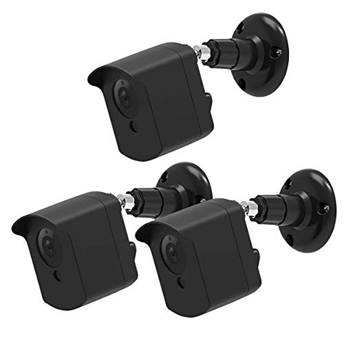 Book Cover Wyze Cam Wall Mount Cover for Wyzecam Ismart Spot, 360 Degrees Protective Adjustable Indoor and Outdoor Wall and Ceiling Mount with Case for Wyze 1080p by, 3 Pack, Black