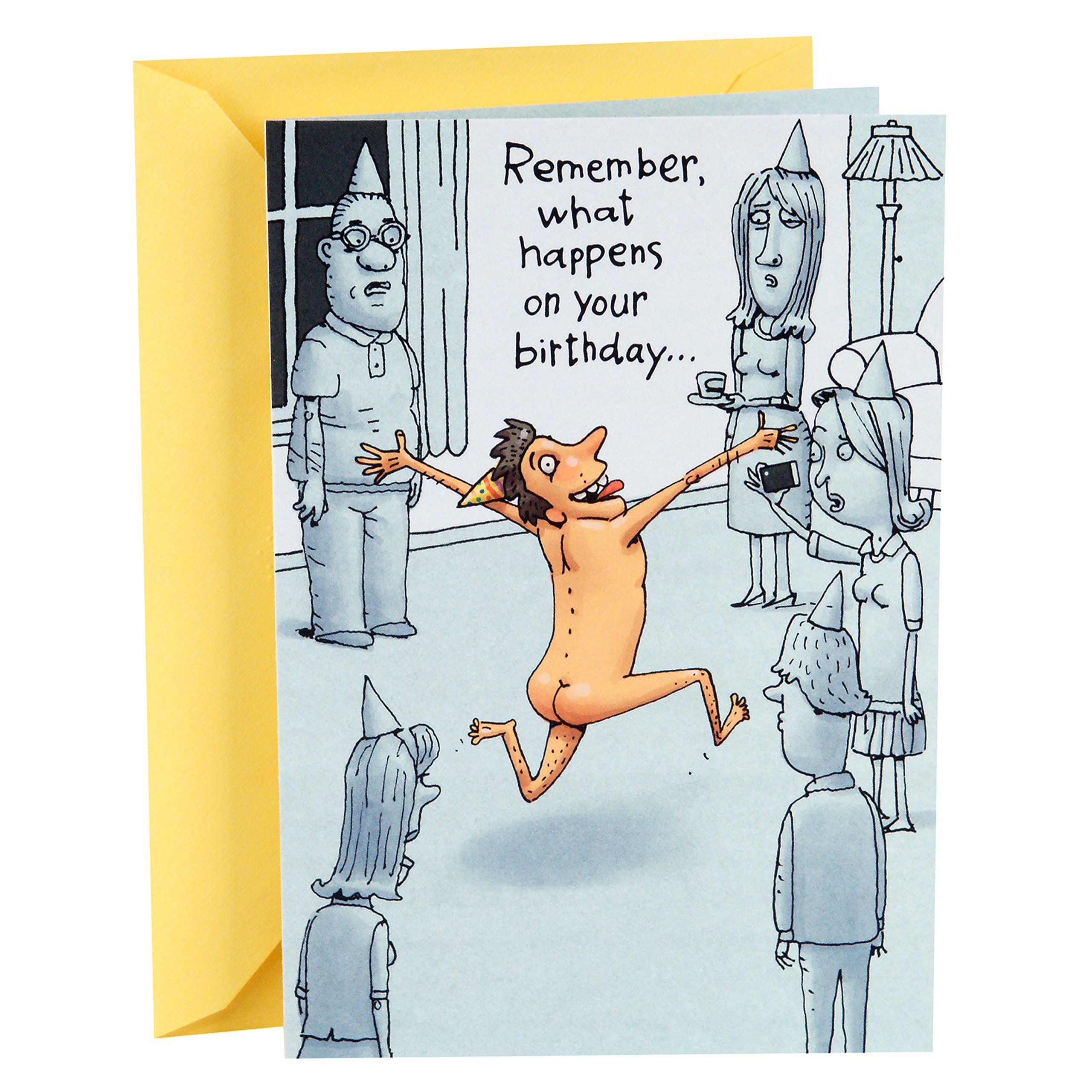 Hallmark Shoebox Funny Birthday Card (What Happens on Your Birthday),349RZF1010