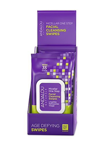 Andalou Naturals Age Defying Micellar Facial Swipes, Age Defying, 35 Count (Pack of 3)