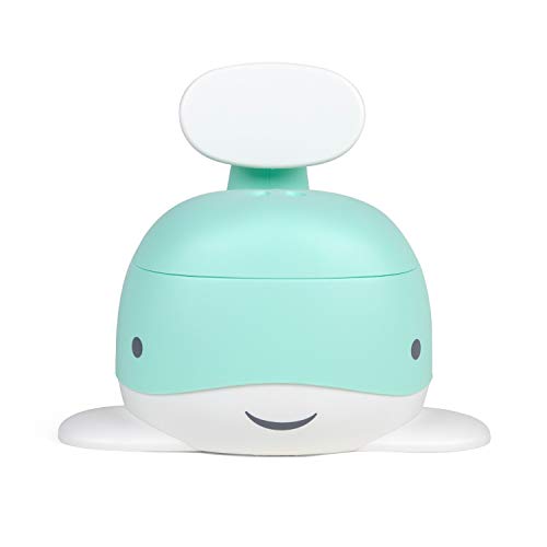 Wildkin Kids Whale Training Potty for Toddler Boys and Girls, Potty Training Seat Features Back Rest, Splashguard, Skid-Proof Design, and Easy to Clean Removable Potty Bowl, BPA-free (Mint)
