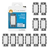 Lutron PD-6WCL-WH Caseta Wireless Smart Lighting Dimmer Switch, White