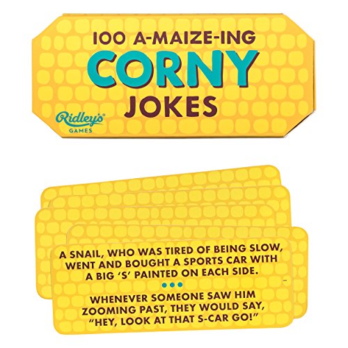Ridley’s 100 A-maize-ing Corny Joke Cards – Includes 100 Jokes for Kids and Adults, Funny Jokes for Family-Friendly Fun – Makes a Great Gift Idea