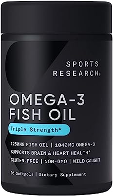 Book Cover Omega-3 Fish Oil from Wild Alaska Pollock (1250mg per Capsule) with Triglyceride EPA & DHA | Heart, Brain & Joint Support | IFOS 5 Star Certified, Non-GMO & Gluten Free (90 Softgels)