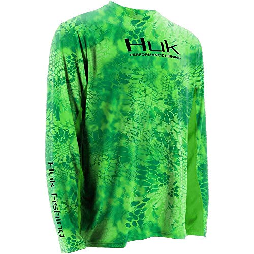 HUK Performance Fishing Huk Men's Kryptek Solid Long Sleeve Icon