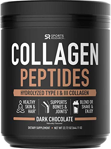 Book Cover Collagen Peptides Powder (Dark Chocolate) | Grass-Fed, Certified Paleo Friendly, Non-GMO and Gluten Free - 22.7oz