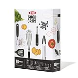 OXO 11259200FG Good Grips Utensil Set, 18-Piece, Black/Silver