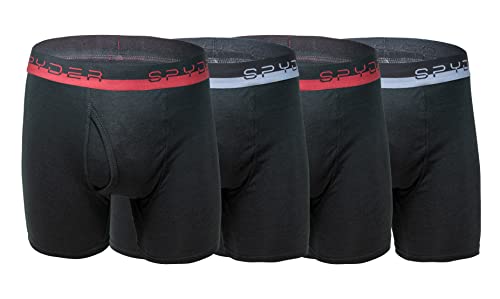 Spyder Men's Boxer Briefs Pro Cotton Sports Underwear