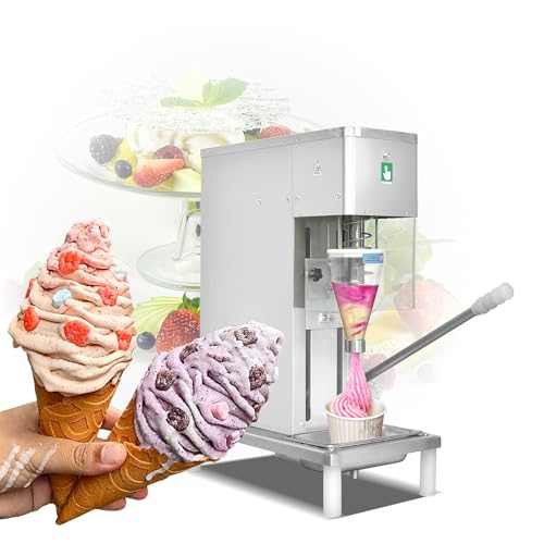 Kolice Commercial Ice Cream Blending Machine 750W 1700RPM - Frozen Yogurt Milkshake Mixer Auto Clean Restaurant Kitchen Equipment