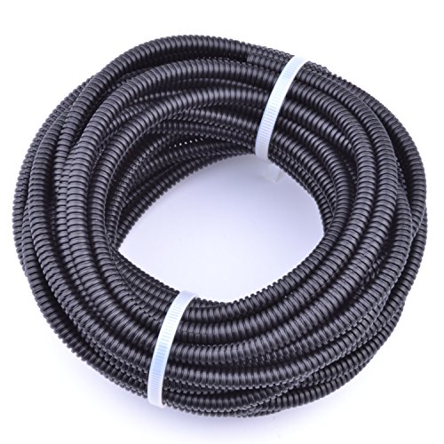 pranovo 30 ft Pet Micro Cord Protector Cable Protect Electric Wires Covers Long Split Wire Loom Tubing Prevent Chewing for Dog Cat Puppy Pet Rabbit