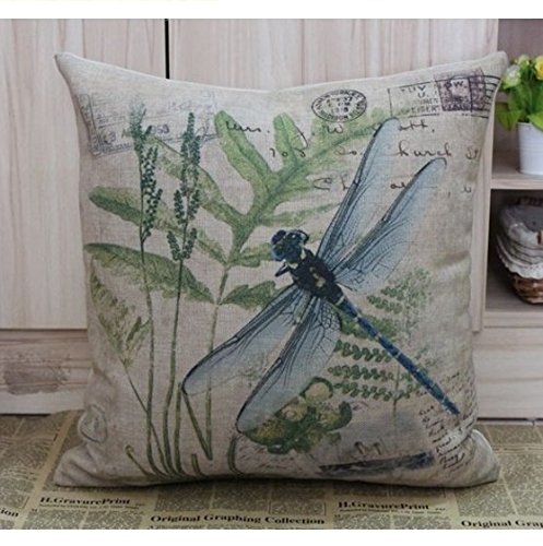 Book Cover Cotton Linen Sofa Couch Chair Throw Pillowcase Cushion Cover Decorative Insert Not Included