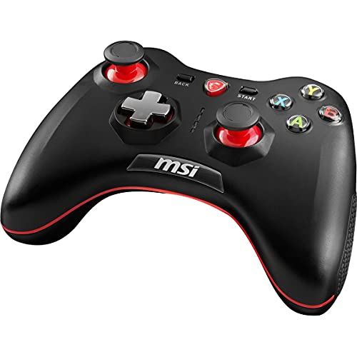 MSI Force GC30 Wireless Rechargeable Dual Vibration Gaming Controller for PC, Android and Sony PlayStation 4