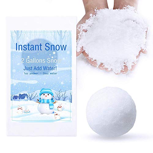 Book Cover Bigib Make 2 Gallons Fake Instant Snow Powder for Slime Supplies Cloud Slime Charms
