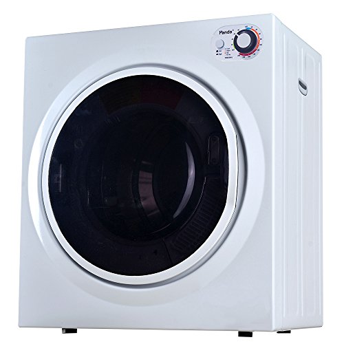 Panda Apartment Size Cloth 3.5 cu.ft Compact Portable Laundry Dryer, PAN760SFT 13 lbs Capacity, Control Panel Upside