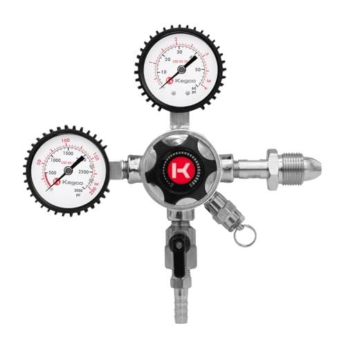 Kegco Elite Series Dual Gauge Nitrogen Draft Beer Regulator