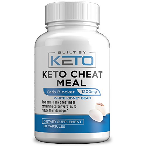 Carb Blocker - 1200mg White Kidney Bean Extract - Keto Cheat Meal - Best Carb, Starch, Fat Blocker for The Ketogenic Diet - Eat Carbs While on Keto - 60 Capsules - Built By Keto