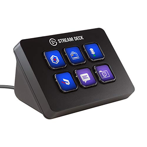 Book Cover Elgato Stream Deck Mini - Live Content Creation Controller with 6 Customizable LCD Keys for Windows 10 and MacOS 10.13 or Later