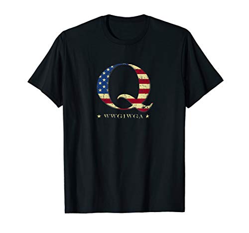 Book Cover QAnon WWG1WGA Q Anon T-Shirt Great Awakening MAGA USA Tee