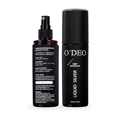 Natural Deodorant Spray for Men - Men's Organic Dedorant - Natural Deodorant - Natural Deodorant Men- Aluminum Free Deodorant - Mineral Deoderants for Men - Healthy Unscented for Sensitive Skin