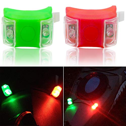 Botepon Marine Boat Bow Lights, Red and Green Led Navigation Lights, Kayak Accessories, Marine Safety Lights Battery Operated for Boat Pontoon Kayak Yacht Motorboat Vessel Dinghy Catamaran