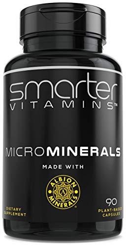 15mg Zinc Glycinate from Albion® 6 Essential Trace Bisglycinate Minerals to Support Metabolism, Manganese, Boron, Chromium, Selenium, Molybdenum Supplement 90 Plant-Based Vegan Capsules