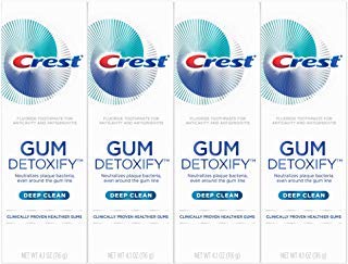 Book Cover Crest Gum Detoxify Deep Clean Toothpaste, 4.1 Ounce, 4-Pack