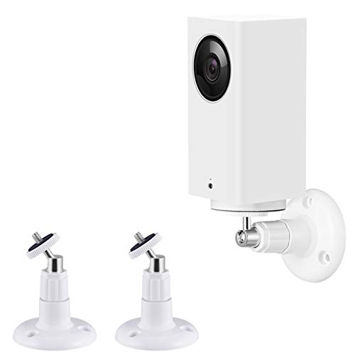 Book Cover Wyze Cam Pan Wall Mount, Mrount Adjustable Indoor 360 Degree Swivel Ceiling Mount Bracket for Wyze Cam Pan 1080P, 2 Pack