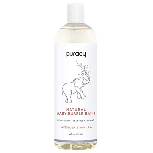 Puracy Natural Baby Bubble Bath, Lavender & Vanilla, Tear-Free, Hypoallergenic, 16 Ounce