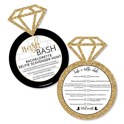 Nash Bash - Selfie Scavenger Hunt - Nashville Bachelorette Party Game - Set of 12