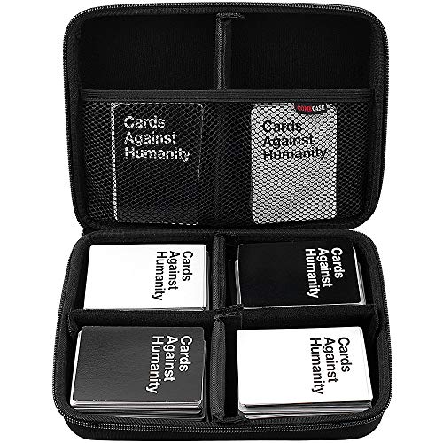 COMECASE Card Case Storage Bag Collection - Holds Up to 1100 Cards, Fits for Main Card Game - C. A. H. Card Game, PM Card Game and All Other Card Games Expansions with 4 Dividers.