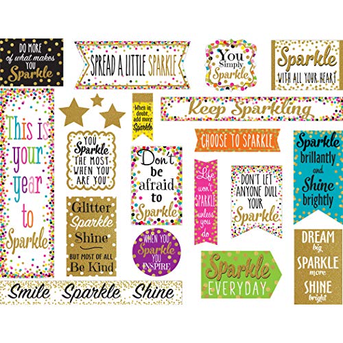 Book Cover Teacher Created Resources Confetti Sparkle and Shine Mini Bulletin Board (TCR8962)